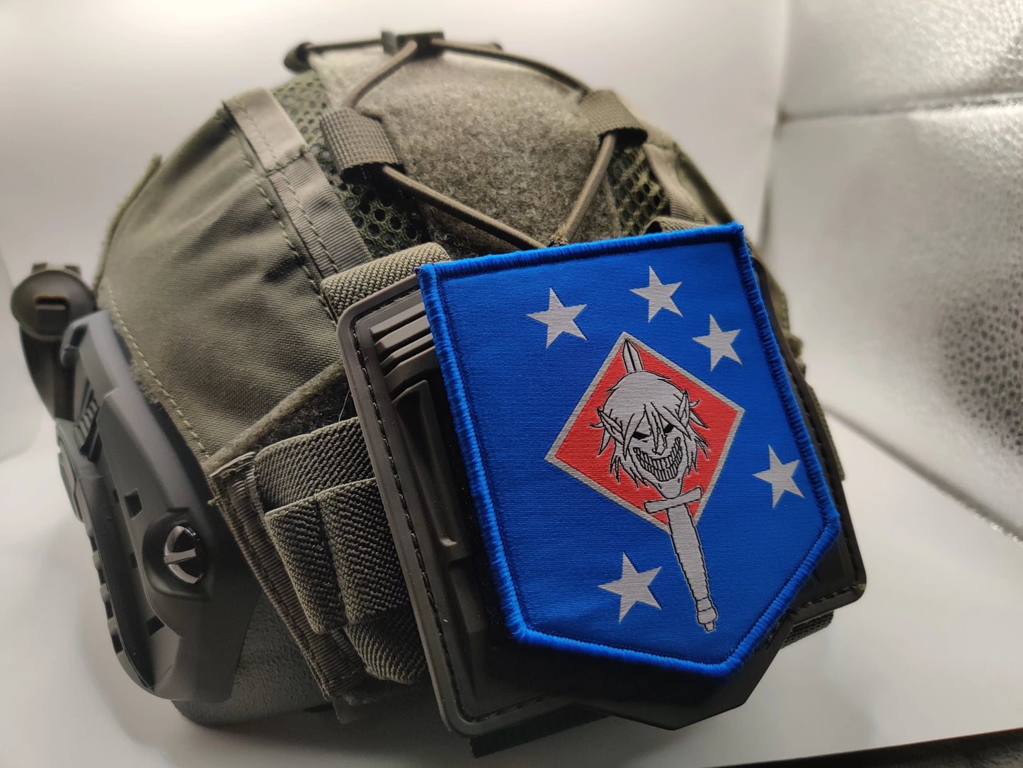 Attack on Titan Titan Raider Patch woven red white blue version