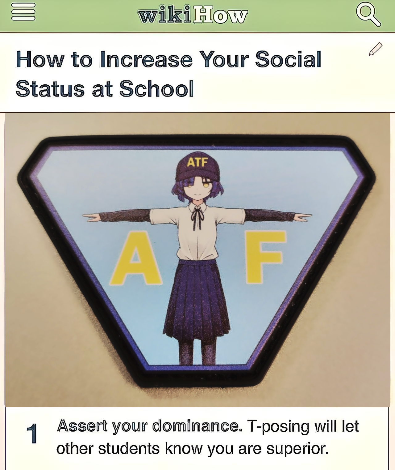 Custom anime patch of Ryos with ATF design from Bocchi the Rock